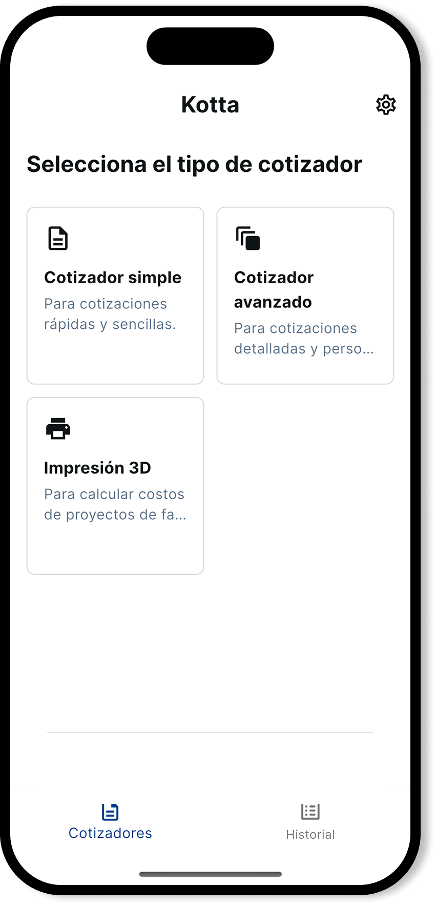 Captura de pantalla de la app 1